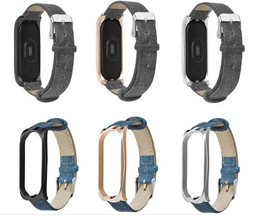 สายหนังสำหรับ mi band 4