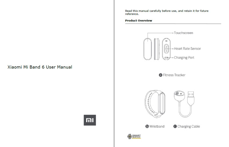 [PDF] ดาวน์โหลดคู่มือผู้ใช้ Xiaomi Mi Band 6 (ภาษาอังกฤษ)