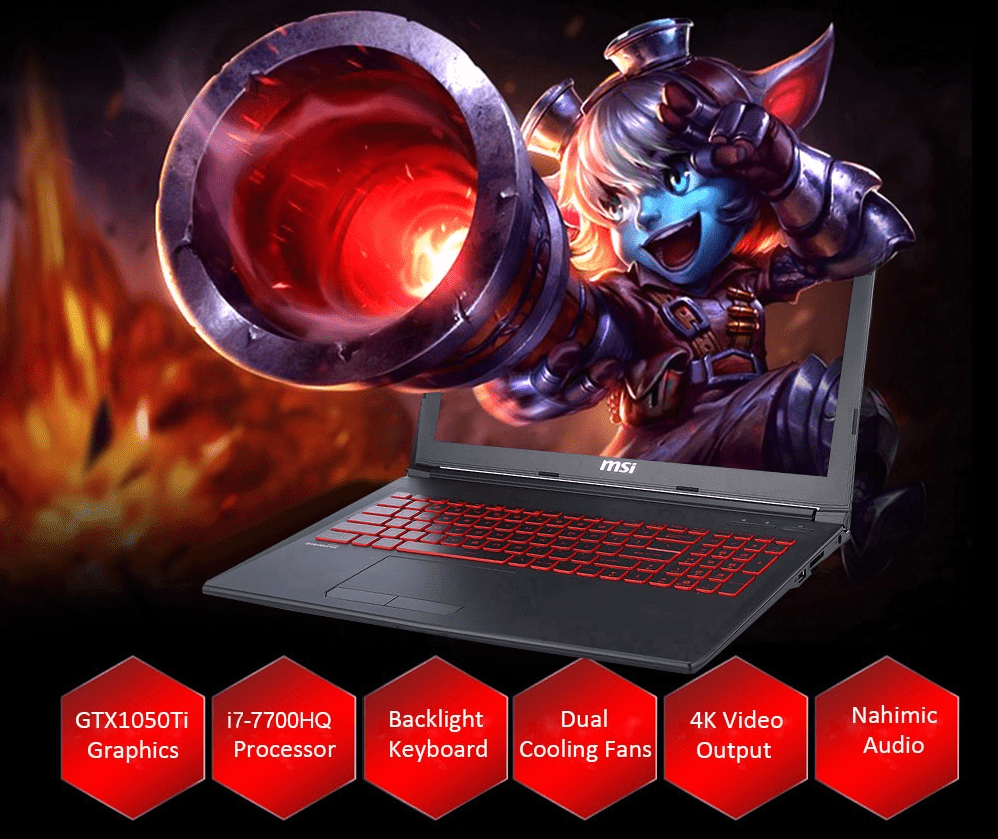 MSI GL62M 7REX – ข้อตกลงแล็ปท็อปสำหรับเล่นเกม 1252 [รหัสคูปองภายใน]