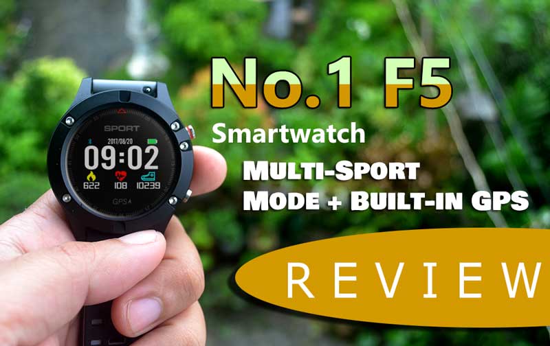 No.1 F5 Smartwatch Review – โหมด Multi-Sport + GPS ในตัว