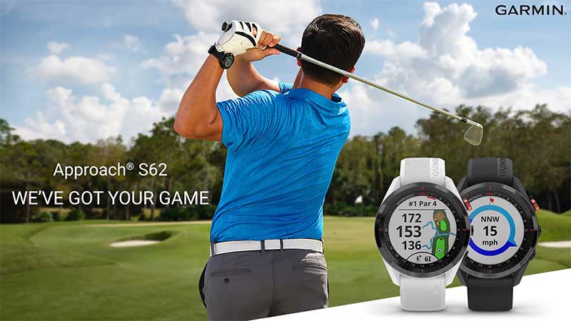 Garmin Approach S62 – 41,000 แผนที่ที่ดาวน์โหลดได้ + Virtual Caddy
