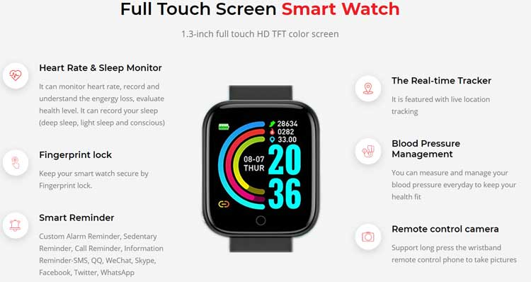 Kaizen-Smart-Watch-คุณสมบัติ