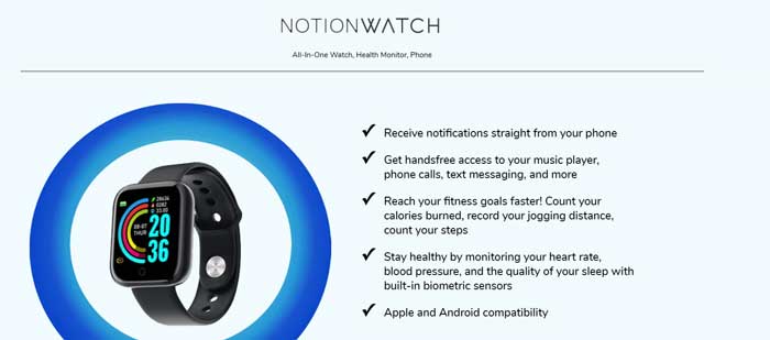 Notion Watch Smartwatch – ราคาถูกแต่ดี?