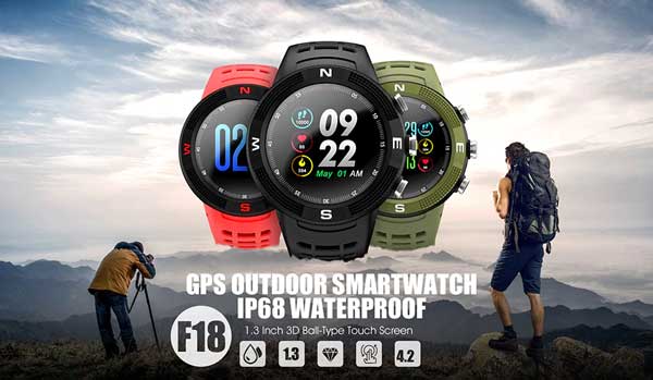No.1 F18 Smartwatch – สมาร์ทวอทช์ที่ทนทานทั้งหมด + GPS