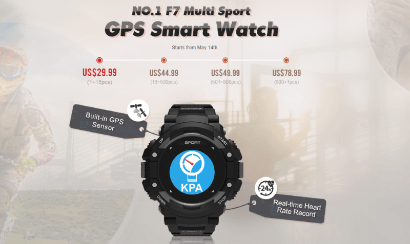 No.1 F7 Smartwatch Snap-Up ราคา $10.99 ดอลลาร์สหรัฐเท่านั้น