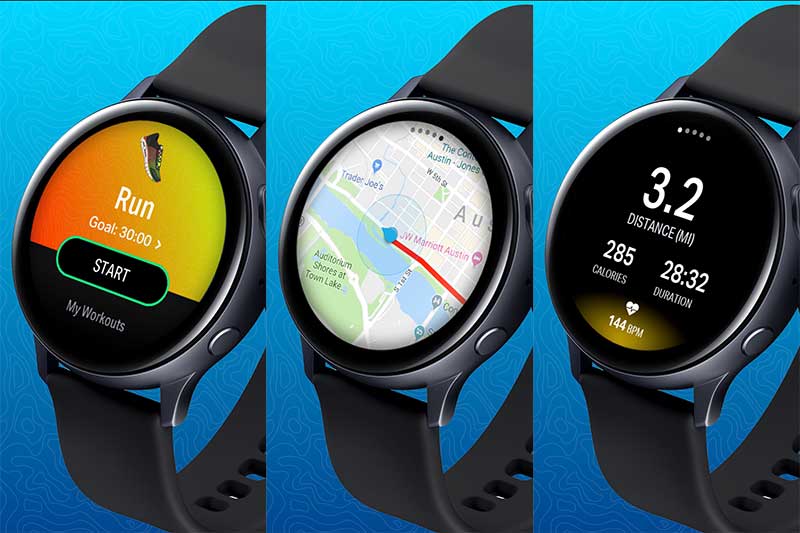 mapmyrun สำหรับ Galaxy watch active 2