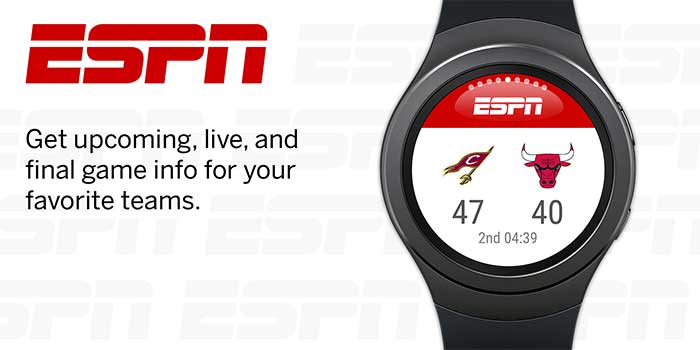 แอป ESPN สำหรับ Galaxy Watch Active 2