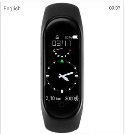 หน้าปัดนาฬิกาอะนาล็อกสำหรับ Mi Band 4