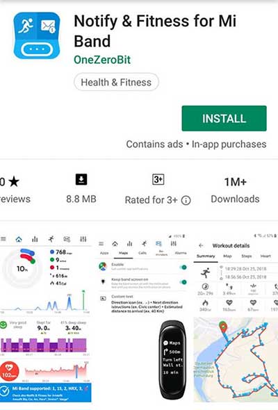 ดาวน์โหลดแอปสำหรับ Xiaomi Mi Band 4