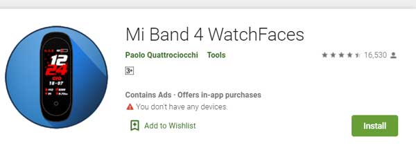 Mi Band 4 Watch Faces โดย Paolo Quattrociocchi