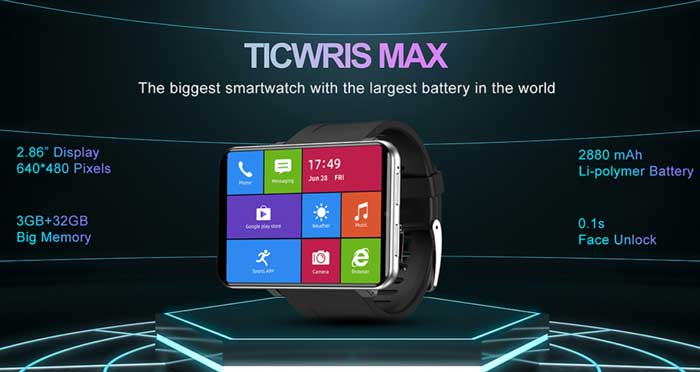 Kospet TICWRIS Max -จอใหญ่ แบตเตอรี่ใหญ่