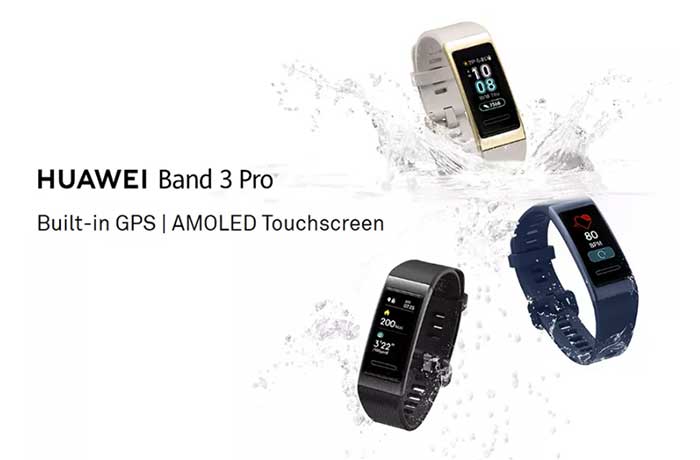 Huawei Band 3 Pro SmartBand – หน้าจอ AMOLED + GPS ในตัว
