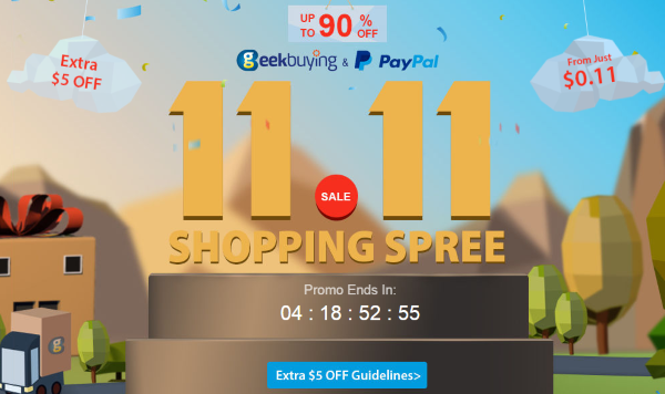 Geekbuying.com ดีลสุดบ้าในวัน 11.11 คนโสด