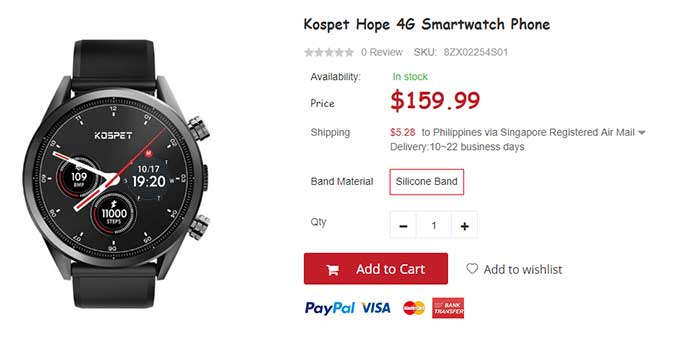 KOSPET HOPE โทรศัพท์สมาร์ทวอทช์ - รหัสคูปอง